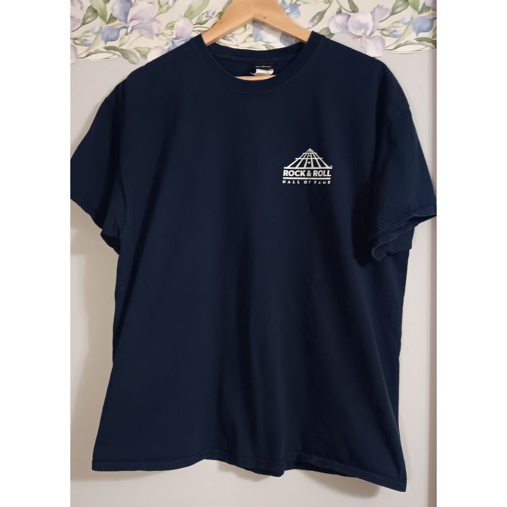 Rock & Roll Hall of Fame Blue XL Inductees Ohio Musician Music Classic Top